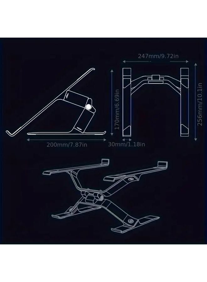 Laptop Stand Style B Adjustable Holder for 10 to 17.3 Inch Laptops - Image 4